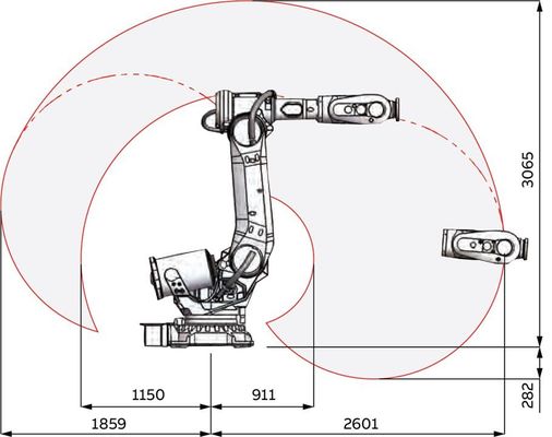 Brazo de soldadura robótico de la carga útil 200kg 6 AXIS de ABB IRB 6700
