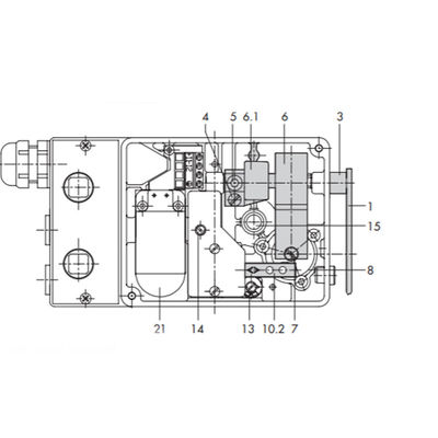 El posicionador neumático del electro de Samson Type 4763 con varía las válvulas