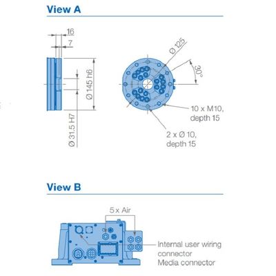 6 alcance 2236m m de la carga útil 110kg del brazo GP110 del robot de AXIS para dar material