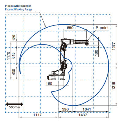 6 robot de la soldadura al arco del alcance 1437m m Mig de AXIS FD-V8 Playload 8kg