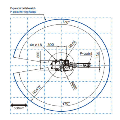 6 robot de la soldadura al arco del alcance 1437m m Mig de AXIS FD-V8 Playload 8kg