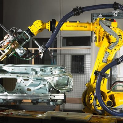 Robot de pintura del alcance 2655m m de la carga útil 165kg de R-2000iC/165F