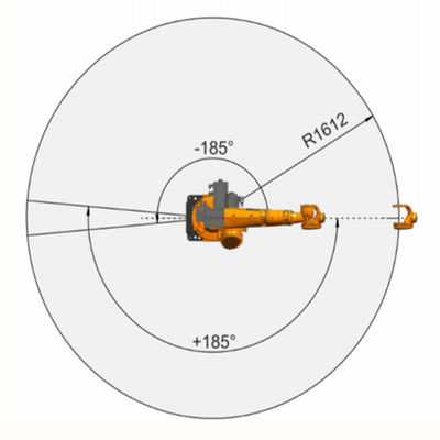 Brazo del robot de soldadura del alcance 1612m m de la carga útil 20Kg de KR16 R1610-2