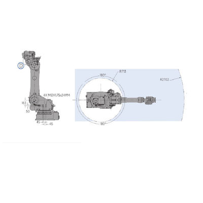 Manipulación del robot de MOTOMAN GP180 con el robot industrial de la carga útil 180KG para la máquina echada dado