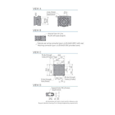 Piezas del equipo de manipulación de materiales GP12 y robot industrial del robot de 6 Aixs