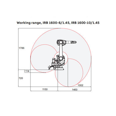 Estándar de la máquina IRB1600-10/1.45 del CNC con los soldadores del ARCO usados como manipulante del robot industrial de 6 ejes