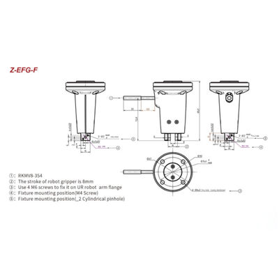 Máquinas automáticas del café del brazo robótico industrial de Hitbot Z-EFG-F 6 AXIS del agarrador