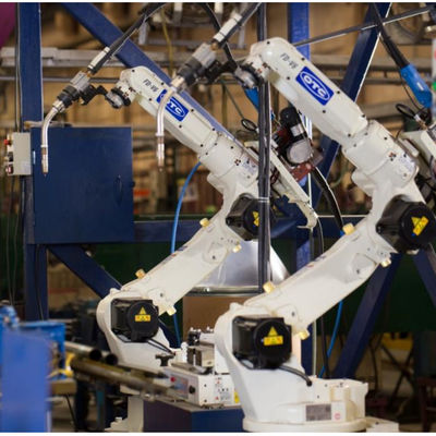 Automóvil de AXIS OTC FD-B6 del robot de soldadura de MIG 6 que suelda con autógena la soldadora robótica