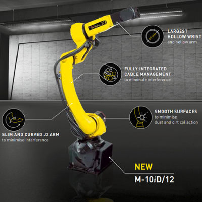 M-10iD/12 rápido y exacto del robot industrial con el brazo robótico de 6 AXIS como piezas del equipo de manipulación de materiales
