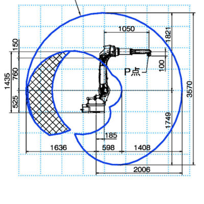Soldadora automática de los soldadores DM350 MIG del ARCO de AXIS FD-V8L del robot industrial 6