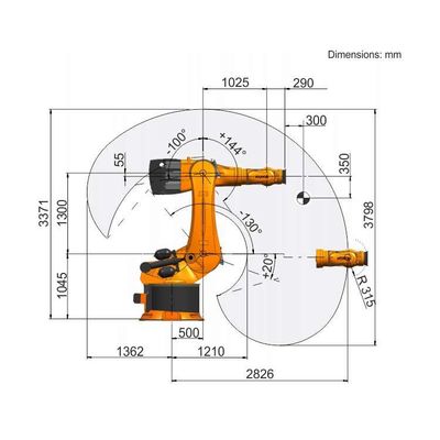 KR 600 R2830 del robot de soldadura de laser para la soldadura de laser como otro equipo de soldadura