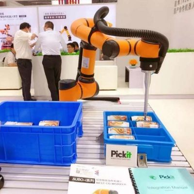 Seleccione y coloque el robot AUBO I10 Cobot Brazo robótico 6 Ejes para manejar como robot colaborativo