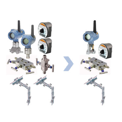 Transporte inalámbrico de la presión diferenciada del transmisor de flujo de la presión diferenciada de Emerson Pressure Transmitter Rose-Moun 3051S
