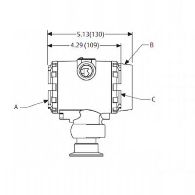 Transmisor de presión higiénico de Rosem-Ount del transmisor de presión diferenciada del transmisor de presión del Rose-soporte 2090F