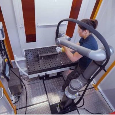 Automatización del brazo robótico de soldadura OMRON TM12 6 Ejes Brazo robótico como robot colaborativo