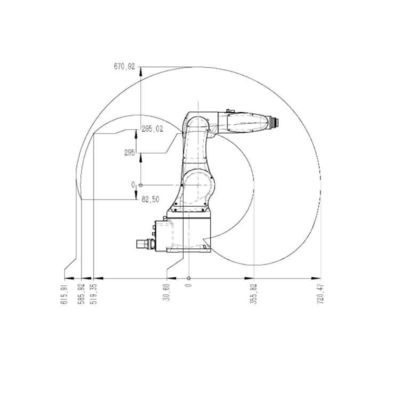 Robot de soldadura China TKB060-6kg-720mm para la soldadura como otro equipo de soldadura