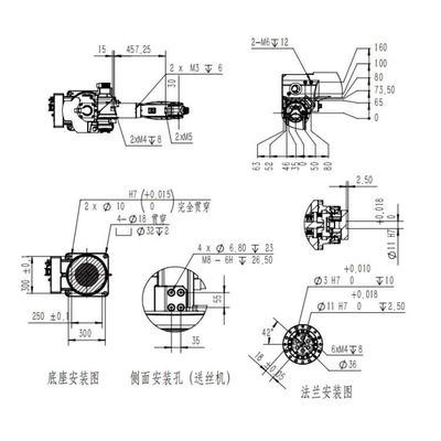 Robot de soldadura de MIG de la soldadora robótica del robot de soldadura TKB1400-6KG-1412mm