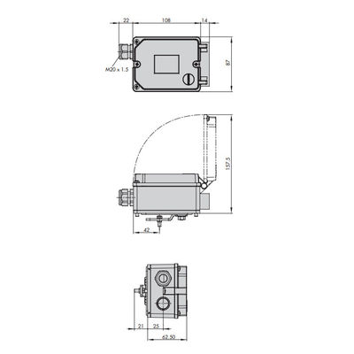 Posicionador electroneumático de Samson 3725 del posicionador de la válvula como accesorios de la válvula con las válvulas