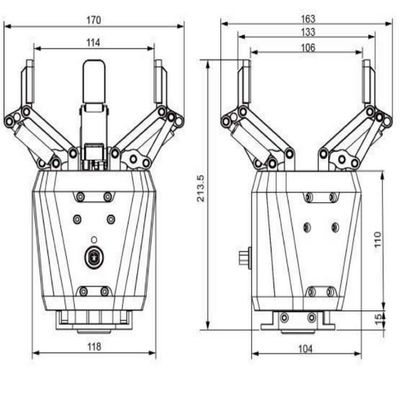 Arma robótica colaborativa robot agarre para la automatización de la enseñanza experimental como robot cobot