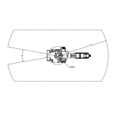 Manipulación del brazo robótico 6 AXIS China TKB1600-12KG-1410mm como robots universales