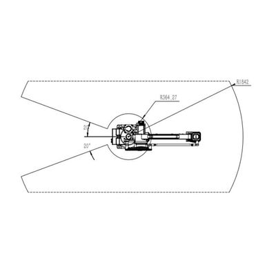 6 detección robótica de la precisión del brazo TKB460-30kg-1840mm de AXIS como robots industriales
