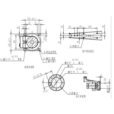 6 detección robótica de la precisión del brazo TKB460-30kg-1840mm de AXIS como robots industriales