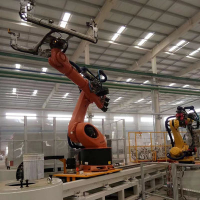 Pista del robot con la carga útil 2500KG y el alcance de 3200M M de los carriles usados para los brazos robóticos
