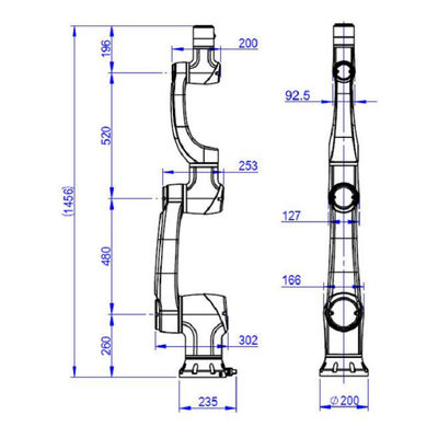 Robot colaborativo Elfin10 con la carga útil 10KG de Cobot como la máquina de la selección y del lugar y máquina del CNC