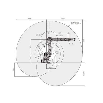 6 Ejes Brazo robótico industrial RS010L con agarre CNGBS para manejar la automatización como robot industrial