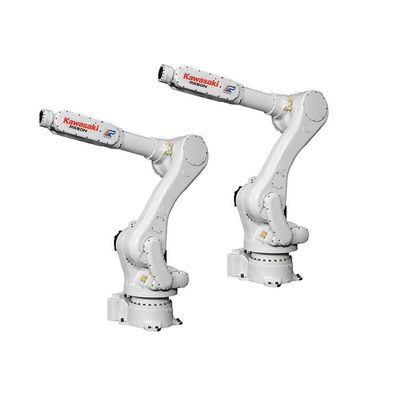 Brazo robótico industrial de 6 ejes Kawasaki RS050N con riel de guía CNGBS para el robot de manipulación de paletas