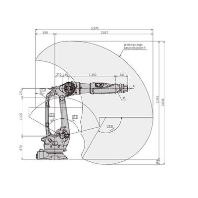 Carga útil 300kg del robot BX300L de la soldadura por puntos para soldar con autógena como máquina de la soldadura por puntos
