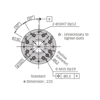 6 carga útil del brazo BX200L 200kg del robot industrial de AXIS como manipulación del robot