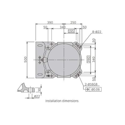 6 carga útil del brazo BX200L 200kg del robot industrial de AXIS como manipulación del robot