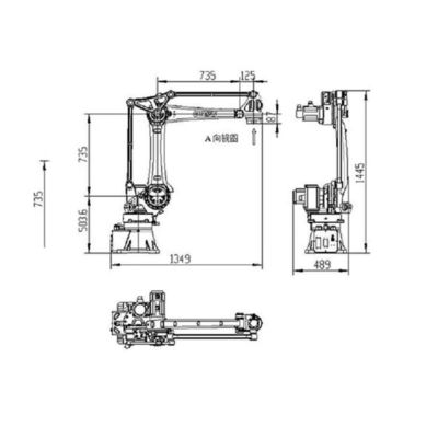 Carga útil robótica industrial del brazo SF25-K1760 25kg de Cobot para manejar el robot