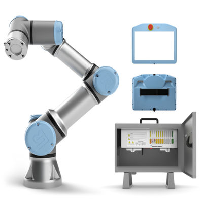 Brazo Cobot del robot de AXIS del universal 6 del robot industrial UR5e con la máquina pulidora del agarrador
