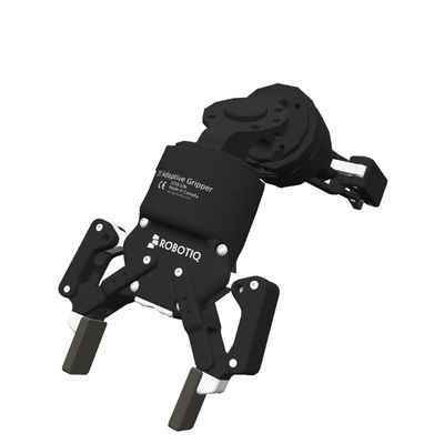 Utilice el trabajo amistoso del agarrador de Robotiq 2F-85 con el robot de Cobot como agarrador del robot para la selección y el lugar como manipulante