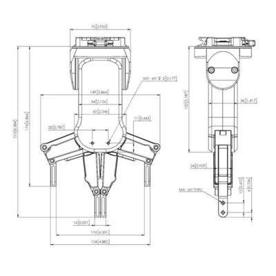 Robótico colaborativo combinado con el agarre de brazo robótico RG2 para manejar el CNC como agarre robótico