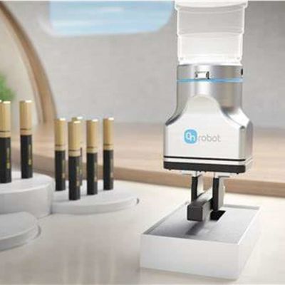Robot Gripper 2FG7 con brazo robótico industrial CNGBS para manejar como robot colaborativo