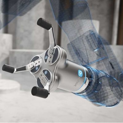 Robot colaborativo con 3FG15 Tres dedos de agarre flexible con brazo robótico como agarre robótico