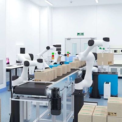 Brazo Robótico Colaborativo 6 Ejes CR16 Robot de China con CNGBS Robot Gripper Carga útil 16kg Como Cobot