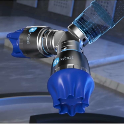 Gripadora robótica blanda de la serie SG con brazo robótico colaborativo para manejar como gripadora blanda