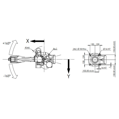 Alto manipulante Racer-7-1.4 del alcance con el alcance de 1436M M como robot industrial de 6 AXIS para la soldadora de ZARC