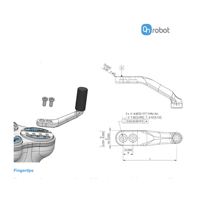 Agarrador adaptante 3FG15 del finger de ONrobot tres eléctrico para el robot de ABB KUKA