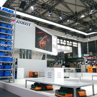 AGV Robot Q7-1500D Slam / Navegación de código QR con CNGBS Cobot Robot para el robot de manipulación de materiales