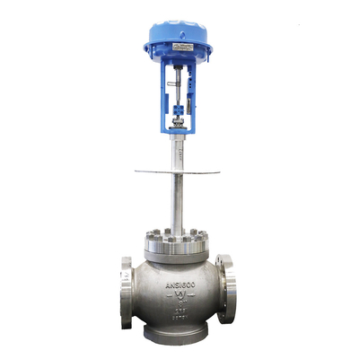 Válvula de control neumática de flujo de la baja temperatura con el posicionador de la válvula de Metso Neles