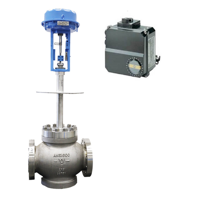 Válvula de control neumática de flujo de la baja temperatura con el posicionador de la válvula de Metso Neles