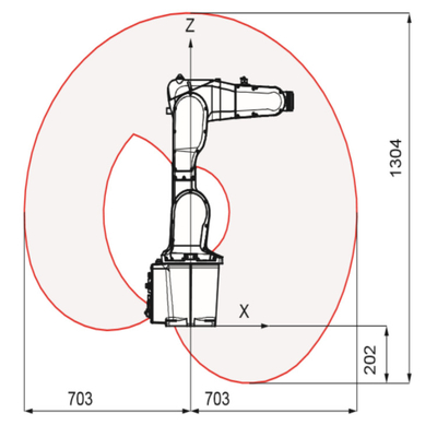 KR 500 R2830 que suelda con autógena el brazo del robot de KUKA con la carga útil clasificada sopletes de 500 kilogramos