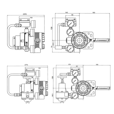 Posicionador elegante AVP300 de la válvula de control neumático con Fisher Valve