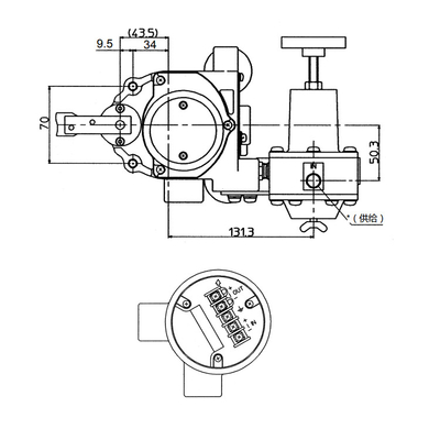 Posicionador elegante AVP300 de la válvula de control neumático con Fisher Valve