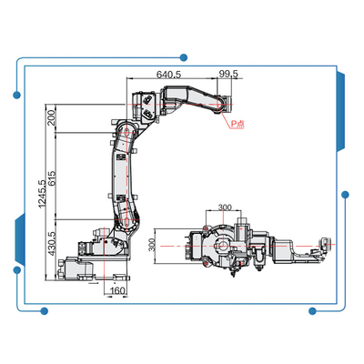 Brazo chino del robot de AXIS de la soldadura de Mig 6 con Ehave CM350AR GBSCN